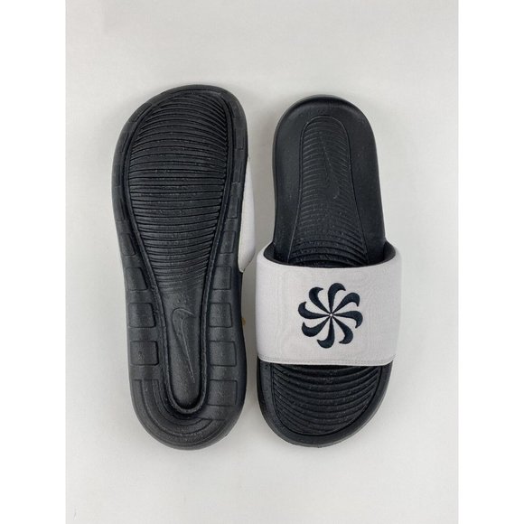 NEW Nike Victori One Next Nature Men's Slides Sandals Black Gray Slip On - Picture 3 of 12